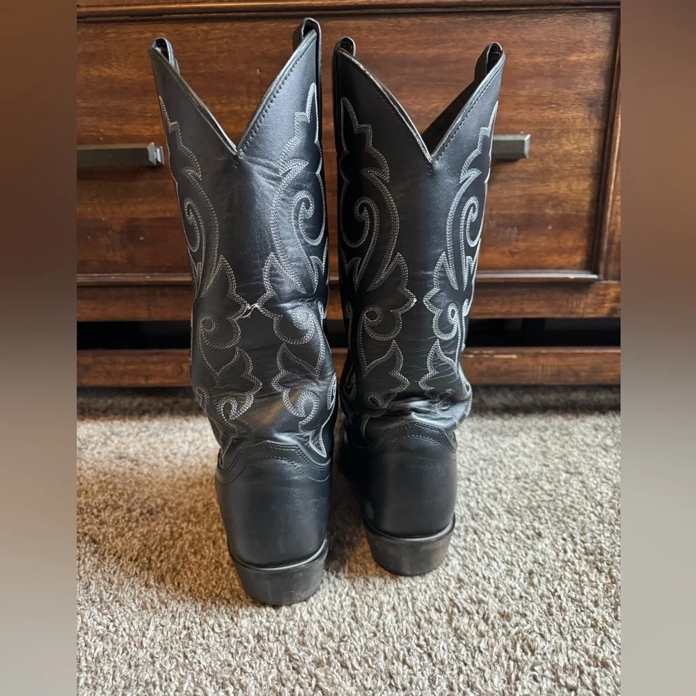 JUSTIN MEN'S LONDON CALFSKIN WESTERN BOOTS - ROUND TOE